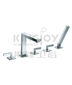 (KJ806S000) 5-hole bath/shower mixer deck-mounted