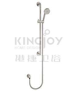 (KJ8267900 Brushed Nickel PVD (3)) Slide rail set with handshower and flexible hose