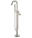 (KJ826M001 Brushed Nickel PVD (2)) Single lever bath/shower mixer floor-mounted
