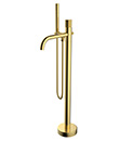 (KJ827M001 Brushed Gold-Zr) Single lever bath/shower mixer floor-mounted