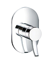Single lever concealed 3-way shower mixer without diverter
