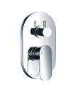Single lever concealed 5-way bath/shower mixer without diverter