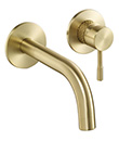 Single lever wall basin mixer