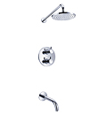 Thermostatic concealed bath/shower mixer