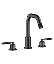 Two-handle basin mixer deck-mounted