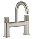 Two handle bath mixer deck-mounted