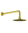 Wall shower arm with rainshower